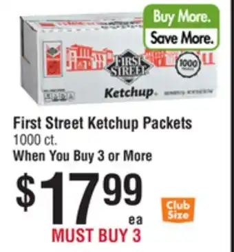 Smart & Final First Street Ketchup Packets offer