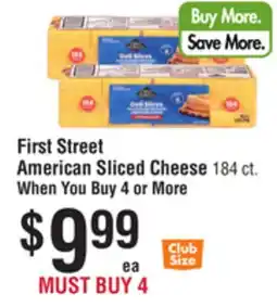 Smart & Final First Street American Sliced Cheese offer