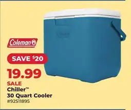 Runnings Coleman Chiller 30 Quart Cooler offer