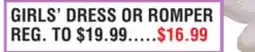 Dunham's Sports GIRLS' DRESS OR ROMPER offer