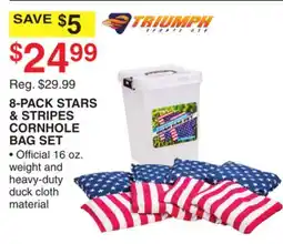 Dunham's Sports 8-PACK STARS & STRIPES CORNHOLE BAG SET offer