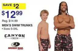 Dunham's Sports CANYON CREEK MEN'S SWIM TRUNKS offer