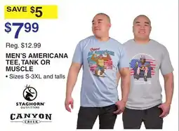 Dunham's Sports MEN'S AMERICANA TEE, TANK OR MUSCLE offer