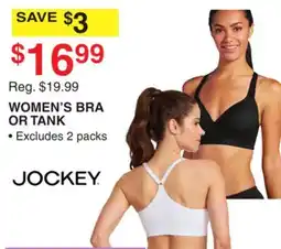 Dunham's Sports JOCKEY WOMEN'S BRA OR TANK offer