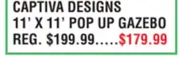 Dunham's Sports CAPTIVA DESIGNS 11' X 11' POP UP GAZEBO offer