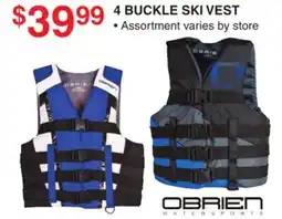 Dunham's Sports 4 BUCKLE SKI VEST offer