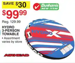 Dunham's Sports HYDRO 3-PERSON TOWABLE offer