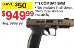 Dunham's Sports TTI COMBAT 9MM offer