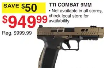 Dunham's Sports TTI COMBAT 9MM offer