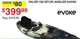 Dunham's Sports EVOKE VALOR 100 SIT-ON ANGLER KAYAK offer