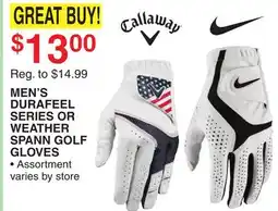 Dunham's Sports MEN'S DURAFEEL SERIES OR WEATHER SPANN GOLF GLOVES offer