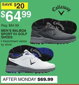 Dunham's Sports CALLAWAY MEN'S BALBOA SPORT V2 GOLF SHOES offer
