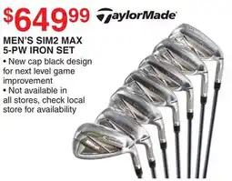 Dunham's Sports TAYLORMADE MEN'S SIM2 MAX 5-PW IRON SET offer