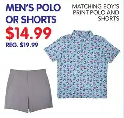 Dunham's Sports MEN'S POLO OR SHORTS offer