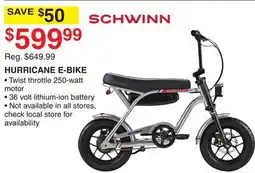 Dunham's Sports SCHWINN HURRICANE E-BIKE offer