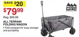Dunham's Sports ALL TERRAIN FOLDING WAGON offer