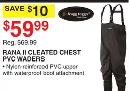 Dunham's Sports RANA II CLEATED CHEST PVC WADERS offer