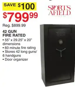 Dunham's Sports SPORTS AFIELD 42 GUN FIRE RATED offer