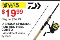 Dunham's Sports D-SHOCK SPINNING ROD AND REEL COMBO offer