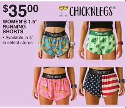 Dunham's Sports CHICKNLEGS WOMEN'S 1.5 RUNNING SHORTS offer