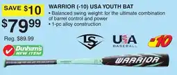 Dunham's Sports LOUISVILLE WARRIOR (-10) USA YOUTH BAT offer