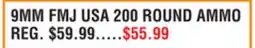 Dunham's Sports 9MM FMJ USA 200 ROUND AMMO offer