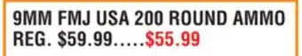 Dunham's Sports 9MM FMJ USA 200 ROUND AMMO offer