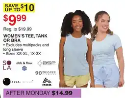 Dunham's Sports WOMEN'S TEE, TANK OR BRA offer