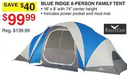 Dunham's Sports EAGLES CAMP BLUE RIDGE 8-PERSON FAMILY TENT offer
