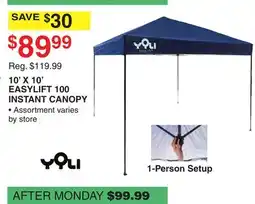 Dunham's Sports 10' X 10' EASYLIFT 100 INSTANT CANOPY offer