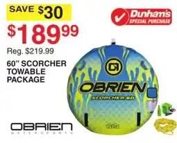 Dunham's Sports 60 SCORCHER TOWABLE PACKAGE offer