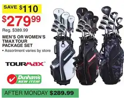 Dunham's Sports MEN'S OR WOMEN'S TMAX TOUR PACKAGE SET offer