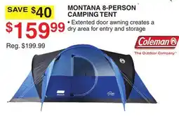 Dunham's Sports MONTANA 8-PERSON CAMPING TENT offer