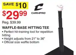 Dunham's Sports CHAMPRO WAFFLE-BASE HITTING TEE offer
