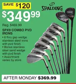 Dunham's Sports SPALDING SPX9 COMBO PVD IRONS offer