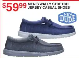 Dunham's Sports MEN'S WALLY STRETCH JERSEY CASUAL SHOES offer