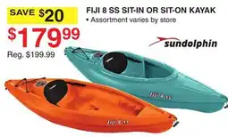Dunham's Sports SUNDOLPHIN FIJI 8 SS SIT-IN OR SIT-ON KAYAK offer
