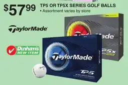 Dunham's Sports TP5 OR TP5X SERIES GOLF BALLS offer