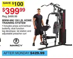 Dunham's Sports MARCY MWM-990 150 LB. HOME TRAINING SYSTEM offer