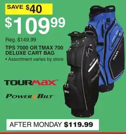 Dunham's Sports TPS 7000 OR TMAX 700 DELUXE CART BAG offer
