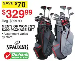 Dunham's Sports MEN'S OR WOMEN'S S300 PACKAGE SET offer