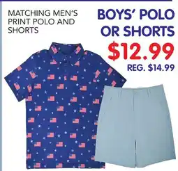 Dunham's Sports BOYS' POLO OR SHORTS offer