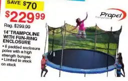 Dunham's Sports 14' TRAMPOLINE WITH FUN-RING ENCLOSURE offer