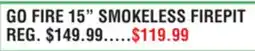 Dunham's Sports GO FIRE 15 SMOKELESS FIREPIT offer