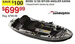 Dunham's Sports SUNDOLPHIN BOSS 12 SS SIT-ON ANGLER KAYAK offer