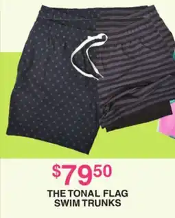 Dunham's Sports THE TONAL FLAG SWIM TRUNKS offer