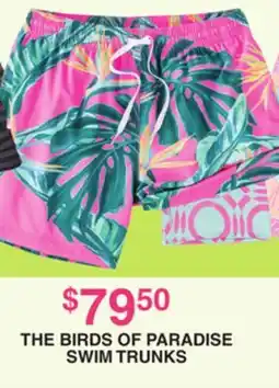 Dunham's Sports THE BIRDS OF PARADISE SWIM TRUNKS offer