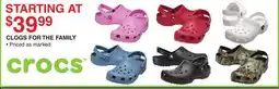 Dunham's Sports CROCS CLOGS FOR THE FAMILY offer