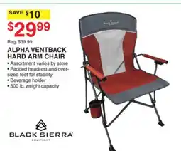 Dunham's Sports ALPHA VENTBACK HARD ARM CHAIR offer