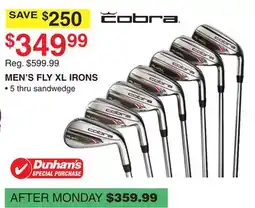 Dunham's Sports COBRA MEN'S FLY XL IRONS offer